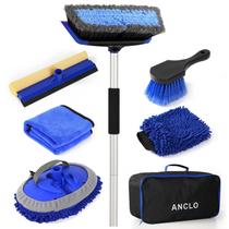 Kit de Lavagem de Carro ANCLO com Escova Mop de 157 cm, Rodo e Escova para Rodas Kit de Lavagem de Carro ANCLO com Escova Mop de 157 cm, Rodo e Escova para Rodas