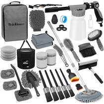 Kit de Lavagem de Carro ThinkLearn com Pistola de Espuma, Escovas e Balde Dobrável