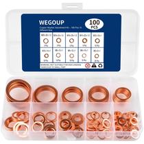 Kit de lavagem de cobre WEGOUP 100PCS, sortimento M5-M20 Kit de lavagem de cobre WEGOUP 100PCS, sortimento M5-M20