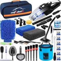 Kit de lavagem para limpeza de carros AUTODECO 41 unidades com aspirador e ferramentas azul Kit de lavagem para limpeza de carros AUTODECO 41 unidades com aspirador e ferramentas azul