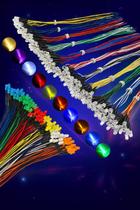 Kit de LEDs 12V 5mm com Fios Branco, Azul, Verde, Vermelho, Amarelo Perfeito para Eletrônica, Painéis e Modelismo