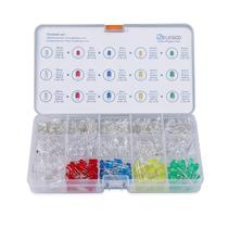 Kit de LEDs ELEGOO (3mm e 5mm) - 600 Unidades - Difuso e Transparente