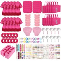 Kit de lembrancinhas de festa no spa Hoemwarm 122 unidades para meninas e 10 convidados