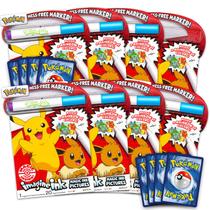 Kit de Lembrancinhas de Festa Pokémon com 8 Livros Imagine Ink e 8 Cartas