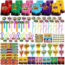 Kit de lembrancinhas Fumogym 220PCS Hero Birthday Supplies