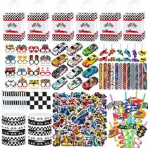 Kit de lembrancinhas TOUPONS 150 peças tema carro de corrida Kit de lembrancinhas TOUPONS 150 peças tema carro de corrida