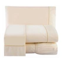 Kit de Lençol Casal 3 Peças Cama Box Ponto Palito 200 Fios