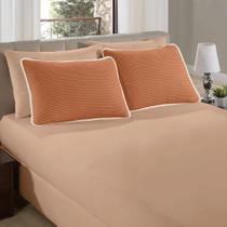 kit de lencol solteiro ciranda terra cota 2 peças - vivaldi kit de lencol solteiro ciranda terra cota 2 peças - vivaldi