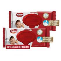 Kit de Lenços Umedecidos Huggies Sem Perfume - 96 Unidades