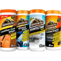 Kit de lenços umedecidos para limpeza de interiores de automóveis Armor All Disinfect, 4 unidades