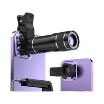 Kit De Lentes Telefoto Portáteis Para Celular 20x, Lente De Câmera Externa HD Para Gravação De Kit De Lentes Telefoto Portáteis Para Celular 20x, Lente De Câmera Externa HD Para Gravação De