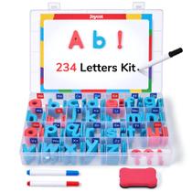 Kit de letras magnéticas JoyCat Classroom 234 unidades com placa magnética