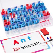 Kit de Letras Magnéticas JoyNote Classroom - 234 Peças com Placa Magnética