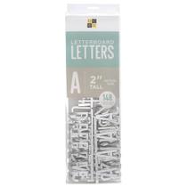 Kit de Letras Premium prata para Letterboard DCWV - 5,1cm - 148 unidades