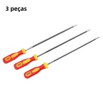 Kit De Limas Para Correntes De Serra De Aço Carbono De Alta Qualidade 3 Peças 40 48 55mm Para