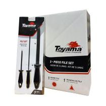 Kit De Limas Redonda 3/16" Triangular 10MM E Plana 200MM - Toyama