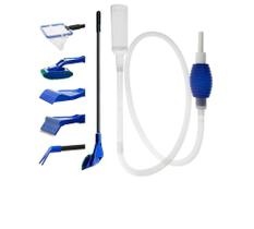 Kit De Limpeza 5 Em 1 Com Sifão Para Aquários Kit De Limpeza 5 Em 1 Com Sifão Para Aquários