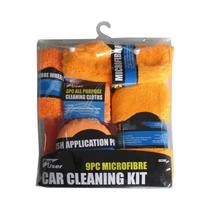 Kit De Limpeza Automotiva Com 9 Peças: Toalhas De Microfibra, Esponja Blush, Luva De Lavagem, Kit De Limpeza Automotiva Com 9 Peças: Toalhas De Microfibra, Esponja Blush, Luva De Lavagem,