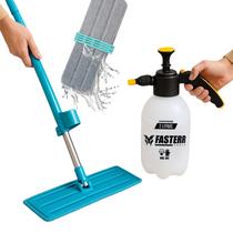 Kit de Limpeza com Mop Inteligente e Pulverizador Pressurizado AzulCeleste