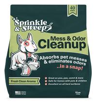 Kit de limpeza de acidentes para animais de estimação Sprinkle & Sweep para limpeza de xixi para cães Kit de limpeza de acidentes para animais de estimação Sprinkle & Sweep para limpeza de xixi para cães