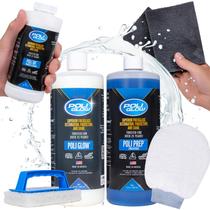 Kit de limpeza de barcos e trailers em fibra de vidro Poli Glow Deluxe