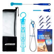 Kit de limpeza de bexiga de hidratação CleanHike com 3 escovas e bolsa