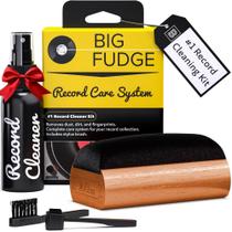 Kit de limpeza de discos de vinil Big Fudge 4 em 1 com pincel e líquido