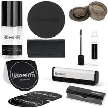 Kit de limpeza de discos de vinil Hudson Hi-Fi 9 em 1 com microfibra Kit de limpeza de discos de vinil Hudson Hi-Fi 9 em 1 com microfibra