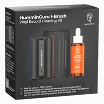 Kit de limpeza de discos de vinil HumminGuru I-Brush com solução Kit de limpeza de discos de vinil HumminGuru I-Brush com solução