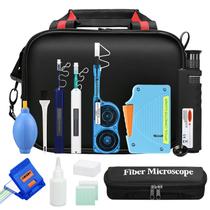 Kit de Limpeza de Fibra Óptica SumChan 13 em 1 com Microscópio 400x Kit de Limpeza de Fibra Óptica SumChan 13 em 1 com Microscópio 400x
