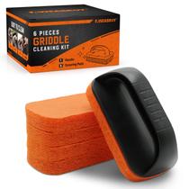 Kit de limpeza de grelhas Aweasroy para Blackstone com 5 almofadas e alça