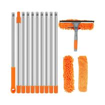 Kit De Limpeza De Janelas Dupla Face 2 Em 1 Estendido 180 graus Mop De Limpeza Com Rodo Giratório Para