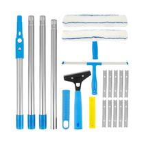 Kit De Limpeza De Janelas Estendido Com Rodo, Mop, Pano E Ferramentas De Limpeza Para O Lar