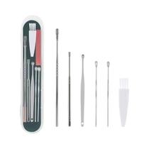 Kit De Limpeza De Ouvido Com Mola Espiral 6 Peças: Ferramentas Seguras E Higiênicas Para Limpeza