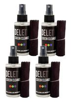 Kit de Limpeza de Tela Delete com 4 Frascos de Spray de 60 ml e Pano Kit de Limpeza de Tela Delete com 4 Frascos de Spray de 60 ml e Pano