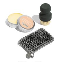 Kit de Limpeza em Aço Carbono 3 Peças Kit de Limpeza em Aço Carbono 3 Peças