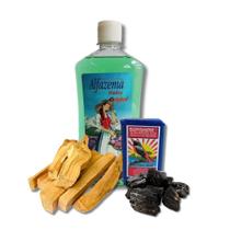 Kit de Limpeza Energética e Proteção do Lar - Anil + Alfazema + Palo Santo - Hadu Esotéricos