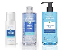 Kit De Limpeza Facial Para Pele Normal E Mista Pure Ocean Sheida