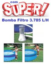 Kit de Limpeza Intex com Aspirador e Peneira + Bomba Filtrante Intex 3785 LH 220v