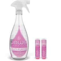 Kit de limpeza JAWS: frasco recarregável multiuso de 750 ml e 2 cápsulas