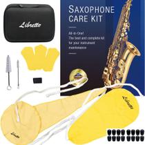 Kit de limpeza Libretto Alto Saxophone com estojo e acesso em EVA.
