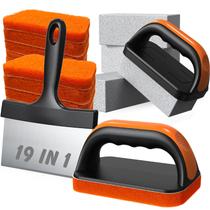 Kit de limpeza Mavipromax 19 em 1 Griddle Scraper Brush