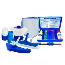 Kit de Limpeza p/ Piscina Brustec c/ 9 Itens Kit de Limpeza p/ Piscina Brustec c/ 9 Itens
