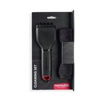 Kit de Limpeza para Churrasqueira NomadiQ com Escova e Pano de Microfibra