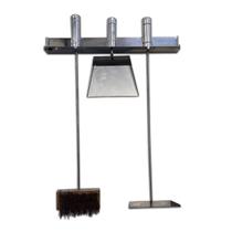 Kit de limpeza para churrasqueiras com suporte em INOX 430