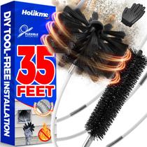 Kit de Limpeza para Duto de Secadora Holikme com Escova Flexível de 10,5 m Kit de Limpeza para Duto de Secadora Holikme com Escova Flexível de 10,5 m