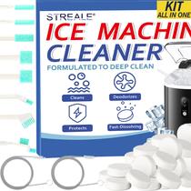 Kit de Limpeza para Máquina de Gelo STREALE 30 Pastilhas 10 Escovas