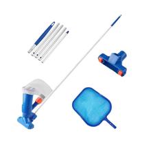 Kit De Limpeza Para Piscina Com Vácuo, Filtro De Rede E Ferramenta Skimmer Para Limpeza De Fundos