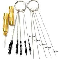 Kit De Limpeza Para Pistola De Aerografia 11 Peças Conjunto De Escovas De Agulha Ferramenta De