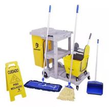 Kit de limpeza profissional n. 3 amarelo bralimpia